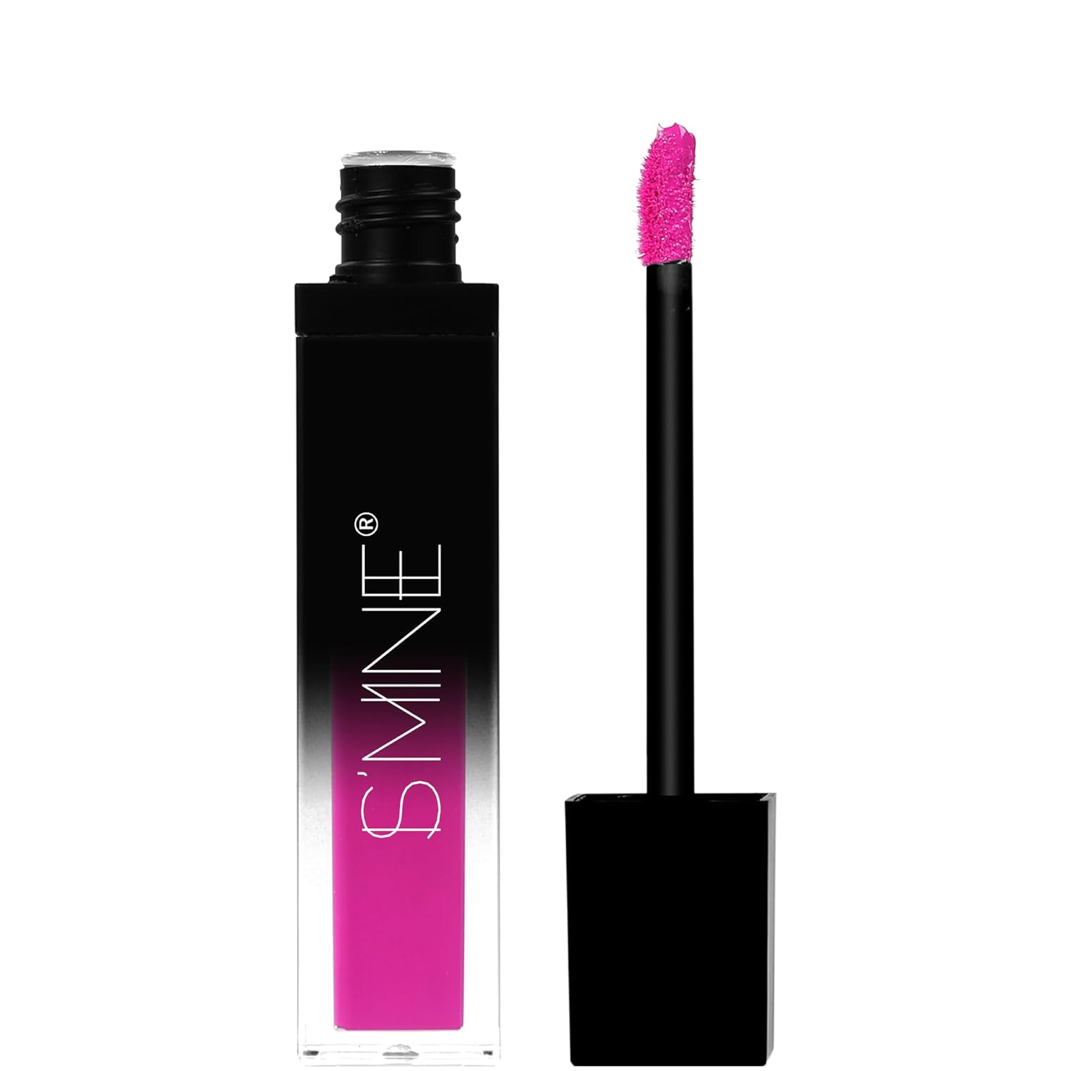 IS’MINE Hot Pink Matte Liquid Lipstick, Non-stick Cup Vegan Velvet Waterproof Long Lasting Liquid Lipstick (#10, 7ml/0.24 fl oz)