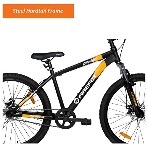 Image of Firefox Bikes Grunge-D , 27.5T MTB Mountain cycle for Unisex Adult I Frame size: 17 Inches (BLACK) I First Free Service available, L