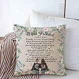 Sister Gifts from Sisters |Christmas, Birthday Funny Gifts for Sisters|Big Sister Gift, Friendship Gifts for Women Friends|Linen Throw Pillowcase Decorative Cushion Cover Pillowcase 18'x 18'