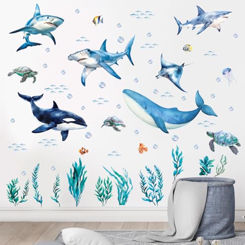 Vinilos decorativos SHUCHING Ocean Fish para pared miniatura 2