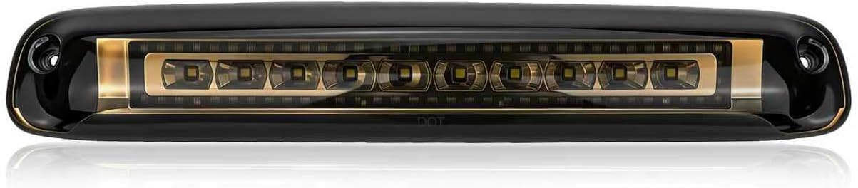 Third Brake Light Fit for 1999-2006 Chevy Silverado 1500 2500HD 3500HD/GMC Sierra,Upgraded Plug&Play Smoked Lens 3rd Brake Light with Cargo Lights fit for Silverado/Gmc Sierra 1500 Accessories