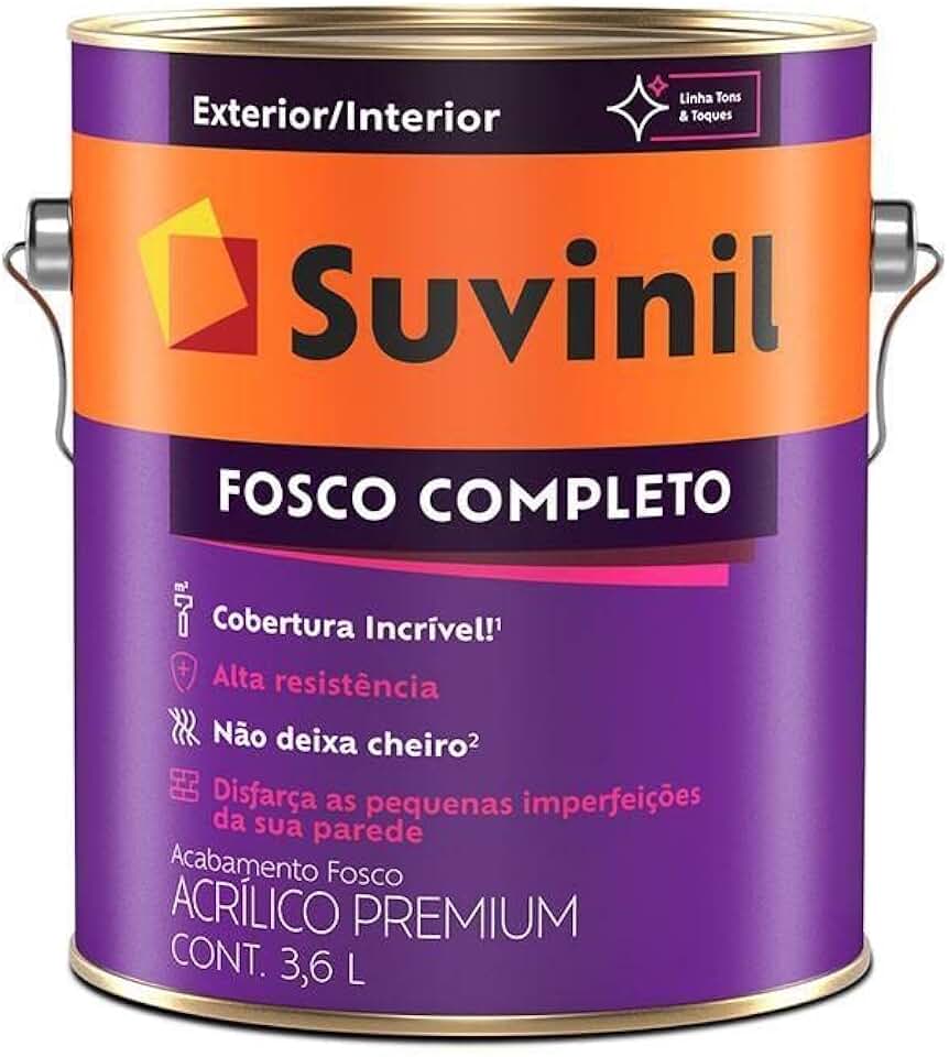 Tinta Suvinil acrilico fosco completo 3,6L - Branco Neve - 53398916