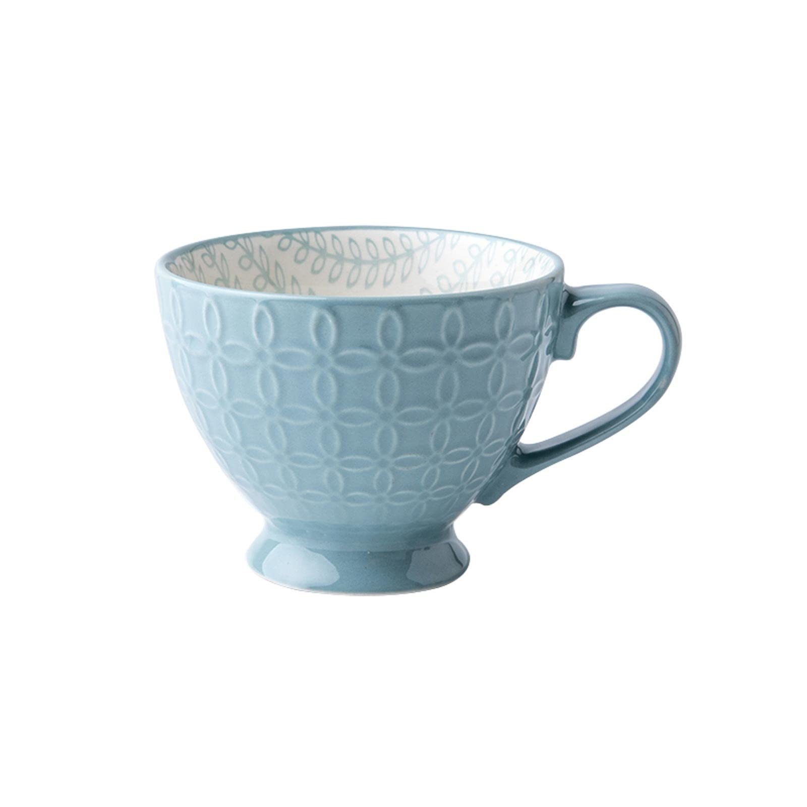 Taza de té para desayuno, taza de avena, taza de cerámica de gran calibre, taza de leche de gran capacidad, taza de café (G) (G)