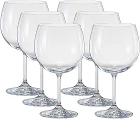 Jogo de 6 Taças para gin tonica Anna em cristal ecológico 600ml A19cm