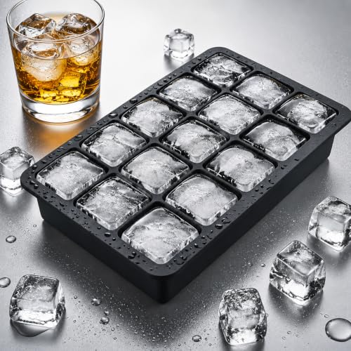 Molde de cubos de hielo de silicona con tapa miniatura 1