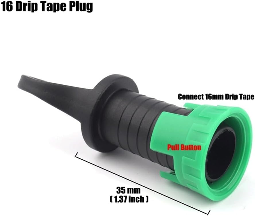 2-Hole Space 40cm Drip Tape Drip Irrigation System Kits, for Gardening Watering Kits Greenhouse Under Film Irrigation Drip Hose Accessories(50m Kits)