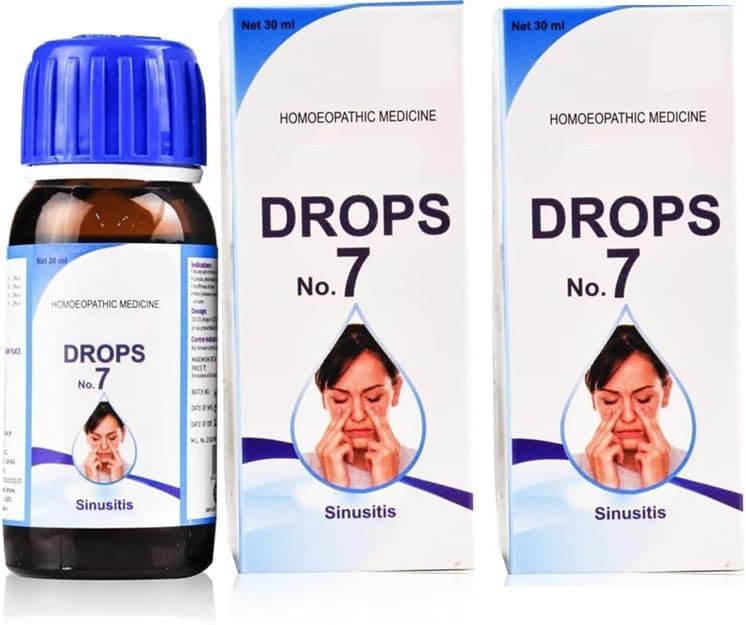 2 Packs Homoeophtic Drops No 7 (30ml) -