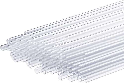 Miniatura 7 de Paquete de 500 popotes desechables de plástico para beber, 7.75 pulgadas de alto, transparentes