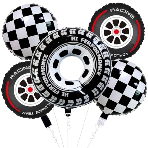 Rozi Decoration Racing Theme Birthday Party Balloons Set – 5 Pcs ...