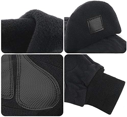 TINAYAUE Mens Convertible Touchscreen Mitts Flip Top Breathable Outdoor Sports Training Cycling Fishing Photography Gloves - Image 3