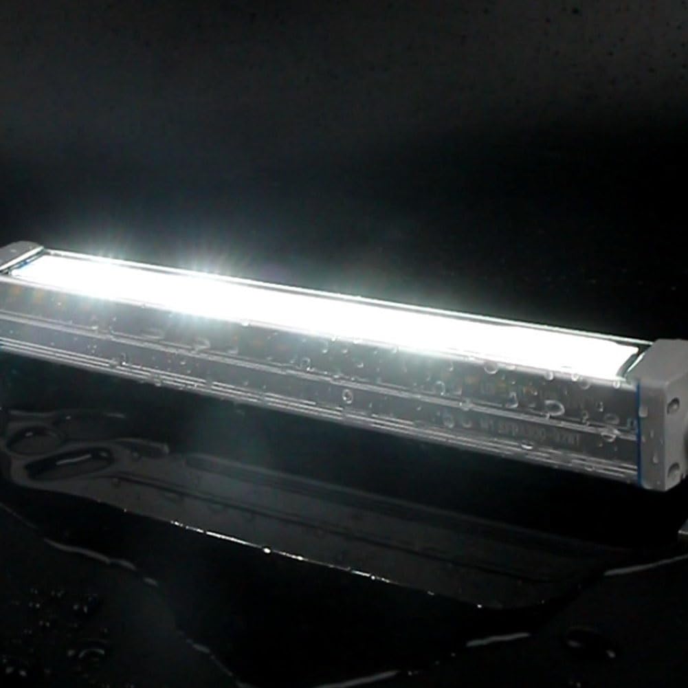 Illuminazione postazioni lavoro industriali a LED con angolo illuminazione regolabile, striscia luminosa fluorescente a LED 24V/220V, illuminazione da lavoro a lamelle con alloggiamento for PC(10W/110