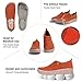 UIN Men's Art Travel Walking Shoes Slip On Casual Lightweight Wide Toe Chunky Fashion Sneaker Toledo Ⅸ Tsubaki Brown (9)