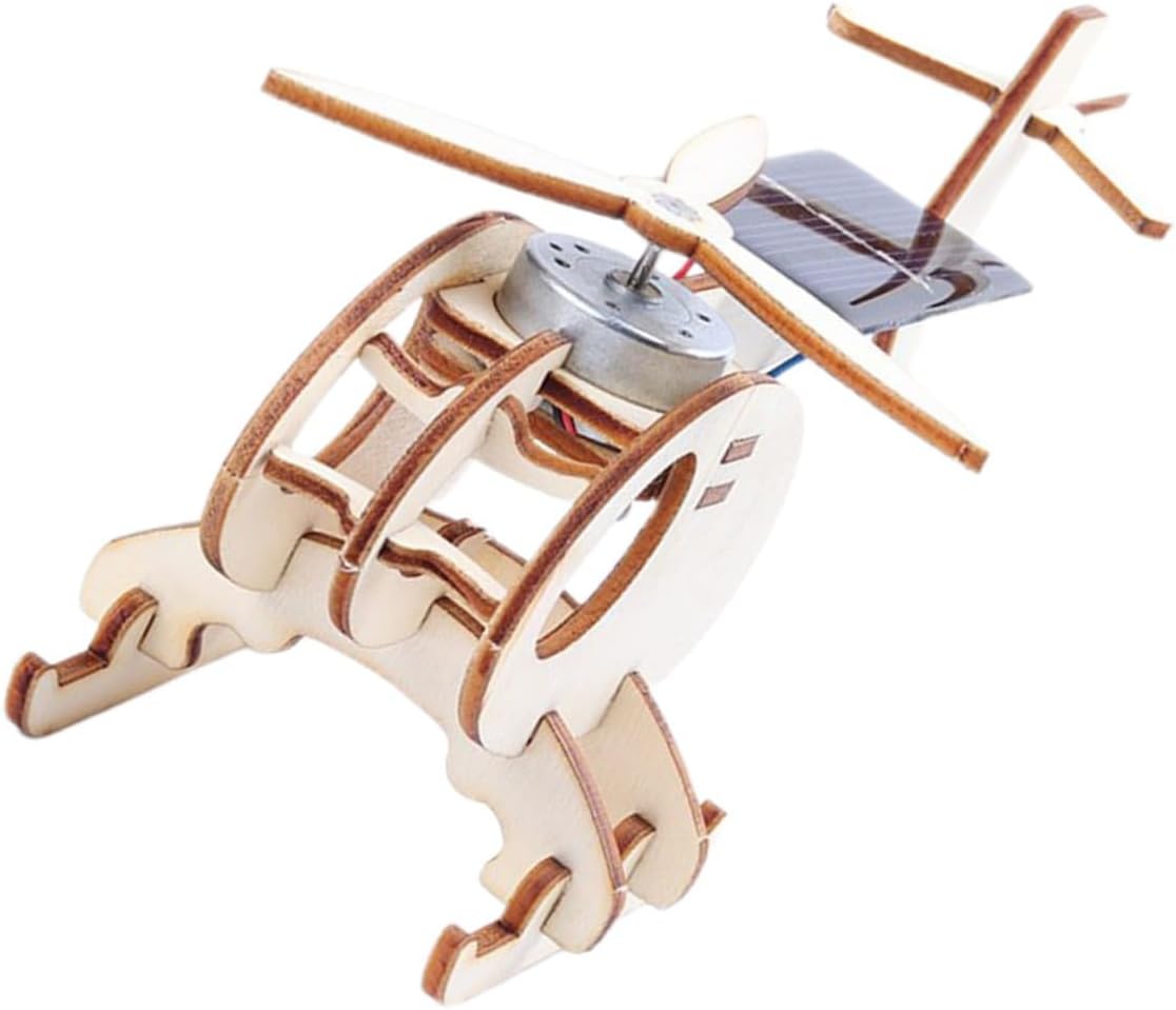 1Set DIY Solar Helicopter Assembly Kit Educational Science for Fun Craft Activity to Boost Imagination and Creativity Great for Boys