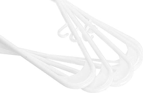 Miniatura 6 de VBSQ White Plastic Hangers Durable Clohanger Hangers Clo Hangers Clothing Hangers Hanger Rack Storage Hangers Closet clo Organizer Hangers for clo