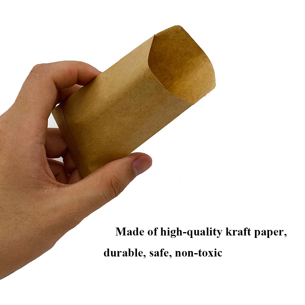100 szt. Torby papierowe Kraft 6x10 cm Brązowe Koperty Małe Nasiona Kieszonki Vintage Mini Koperta na Monety Cukierki Biżuteria - Z Dwustronną Wstążką
