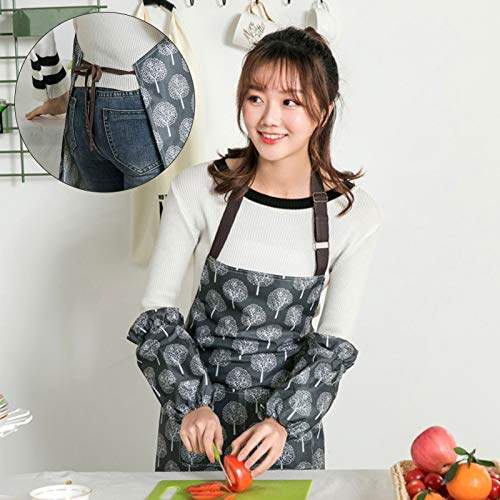 3 PCS Women Apron with Pockets Adjustable Cooking Aprons PVC Waterproof Kitchen Bib Apron for Kitchen Cooking Baking Household Cleaning - Image 5