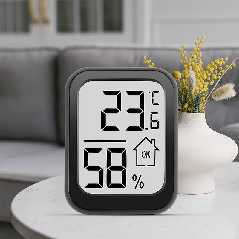 ABS Large-Screen Electronic Thermometer Household Temperature Humidity Meter