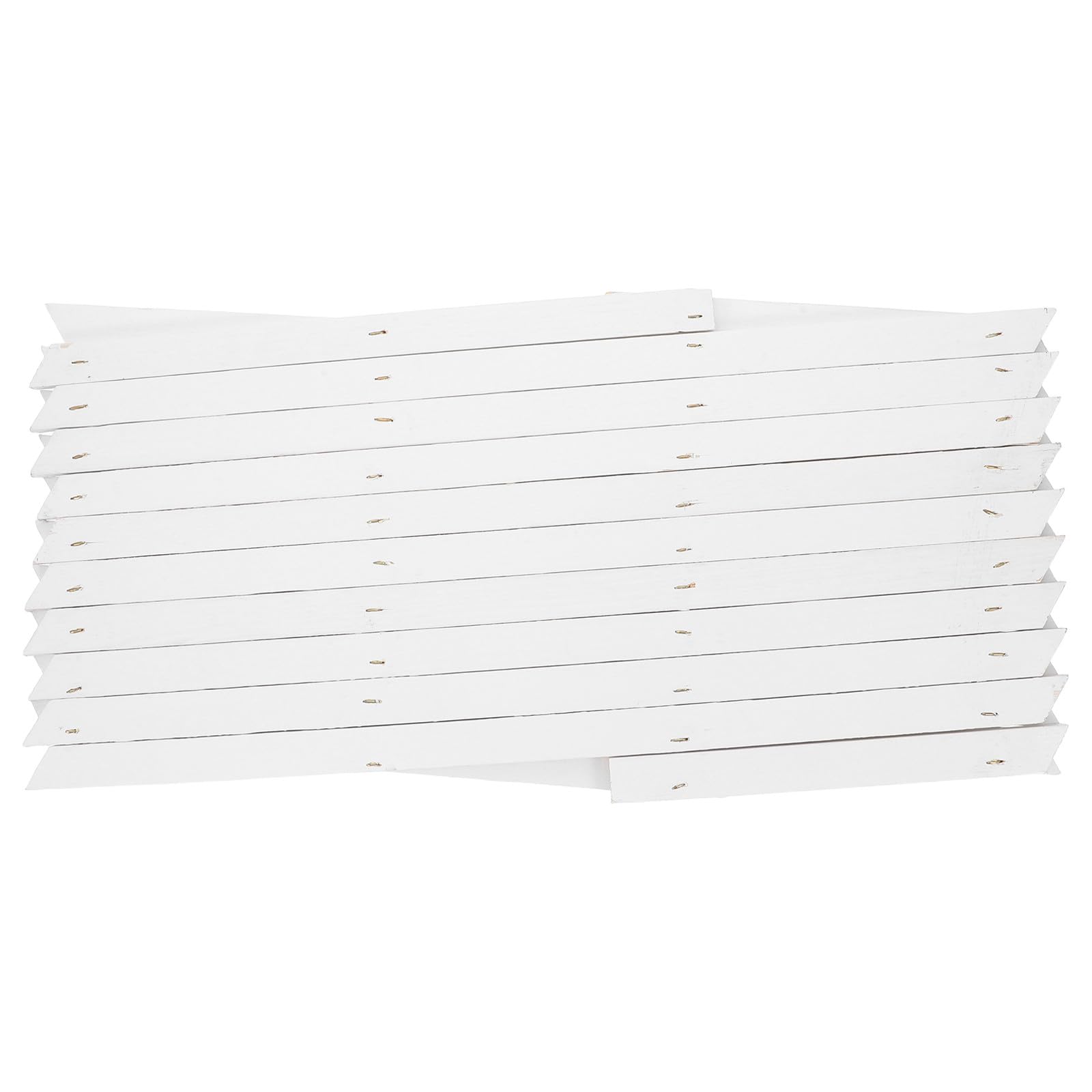 Treillis mural en bois extensible blanc H44 cm Tofficu pour plantes grimpantes