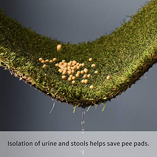 Hq4Us 4Legs A-H-LLB Hq4Us Dog Grass Pad With Tray Large 34 Inch×23 Inch Dog Litter Box Toilet thumb #8
