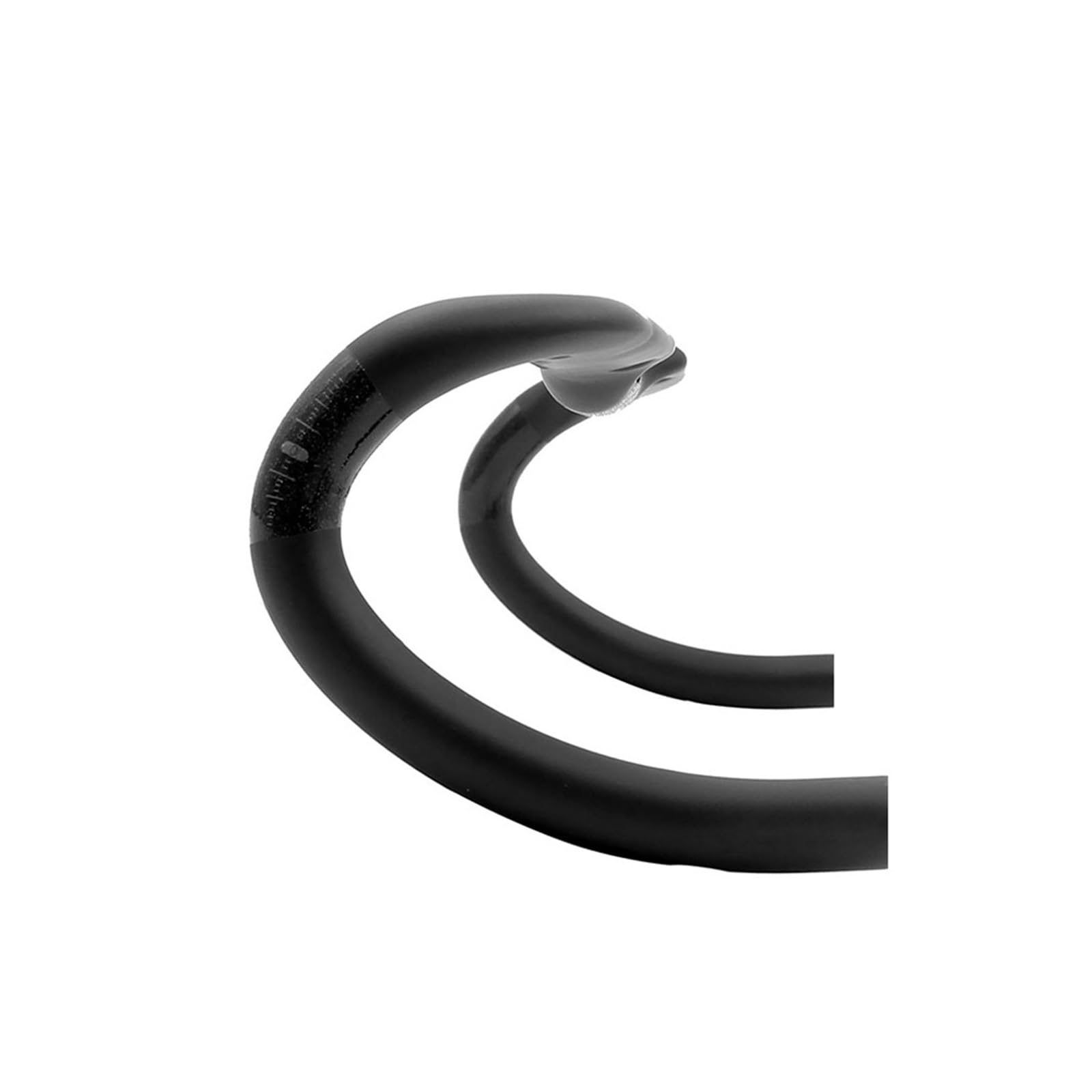 Manubrio per Bici da Strada T1000 360-420 mm Nero Opaco, Passaggio Cavi, Parte del Cockpit della Bicicletta