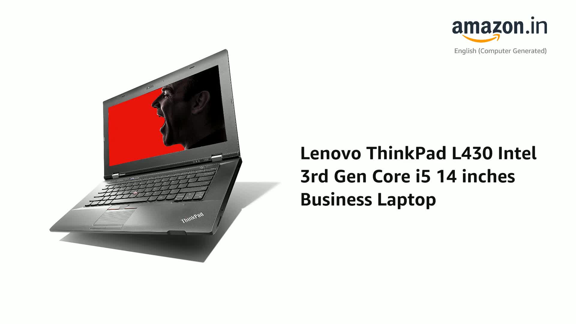 Renewed) Lenovo ThinkPad L430 Intel 3rd Gen Core i5 14 inches