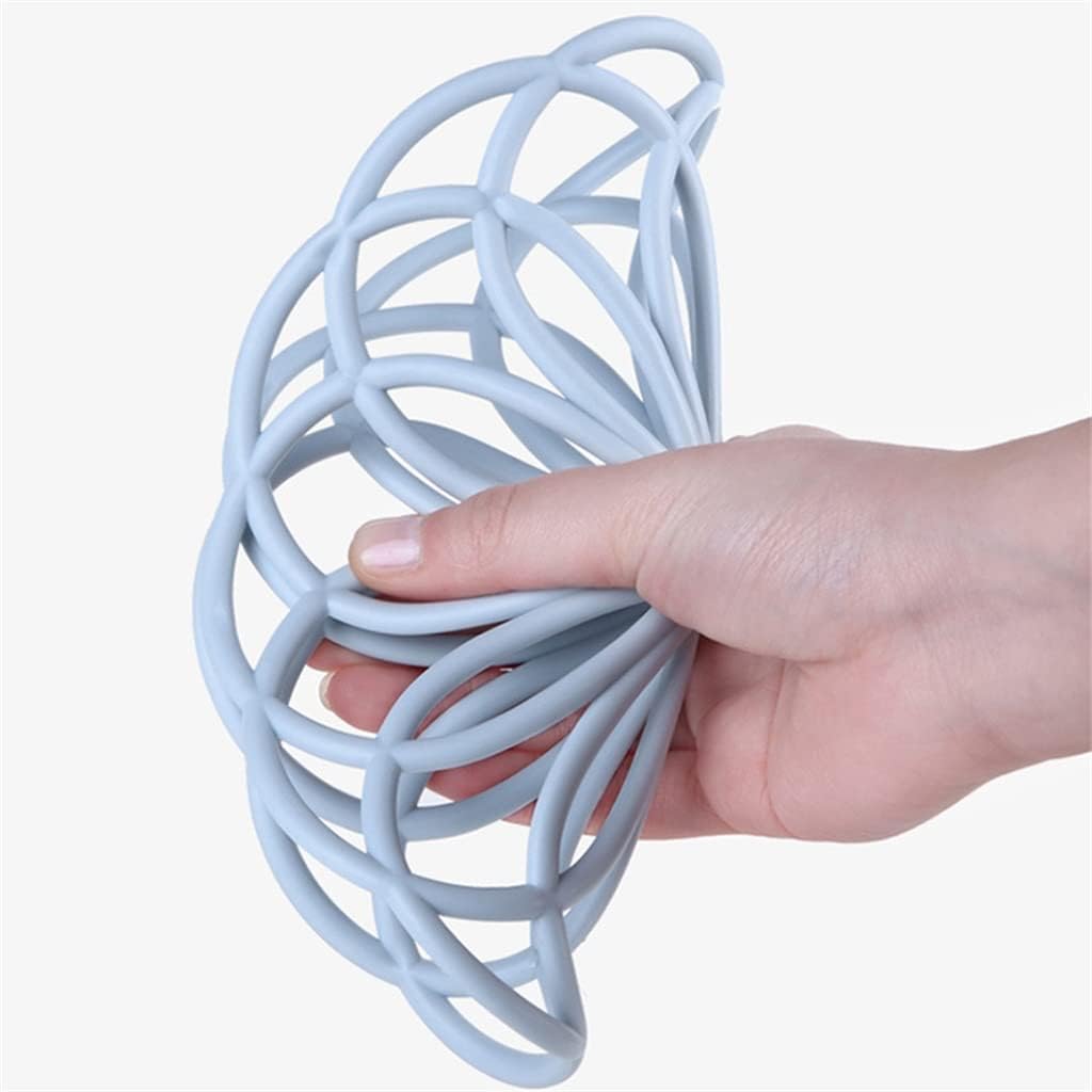 Heat Insulation Hollow Coaster Silicone Coaster Dining Table Accessories(Light blue)