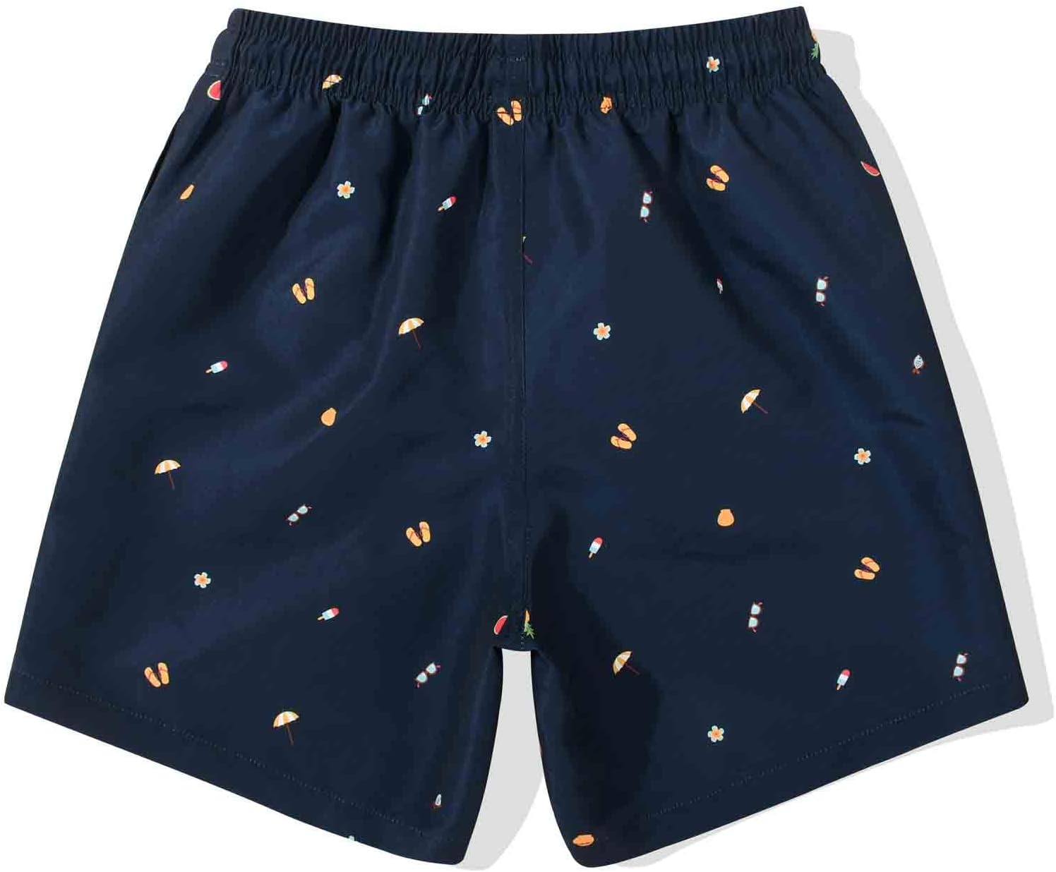 Condition photo showing New/Like New for sunday rose swim trunks for boy toddler bathing suits little kids quick dry beach board shorts 8 navy blue printing