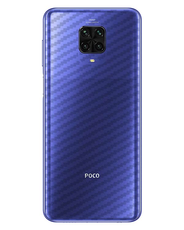 Image of Compatible for Xiaomi Poco M2 Pro Back Skin Sticker /Vinyl wrap /Protective Film Mobile Skin Carbon Fiber 3D (Transparent) by Candeal Mizhan (Only Back)