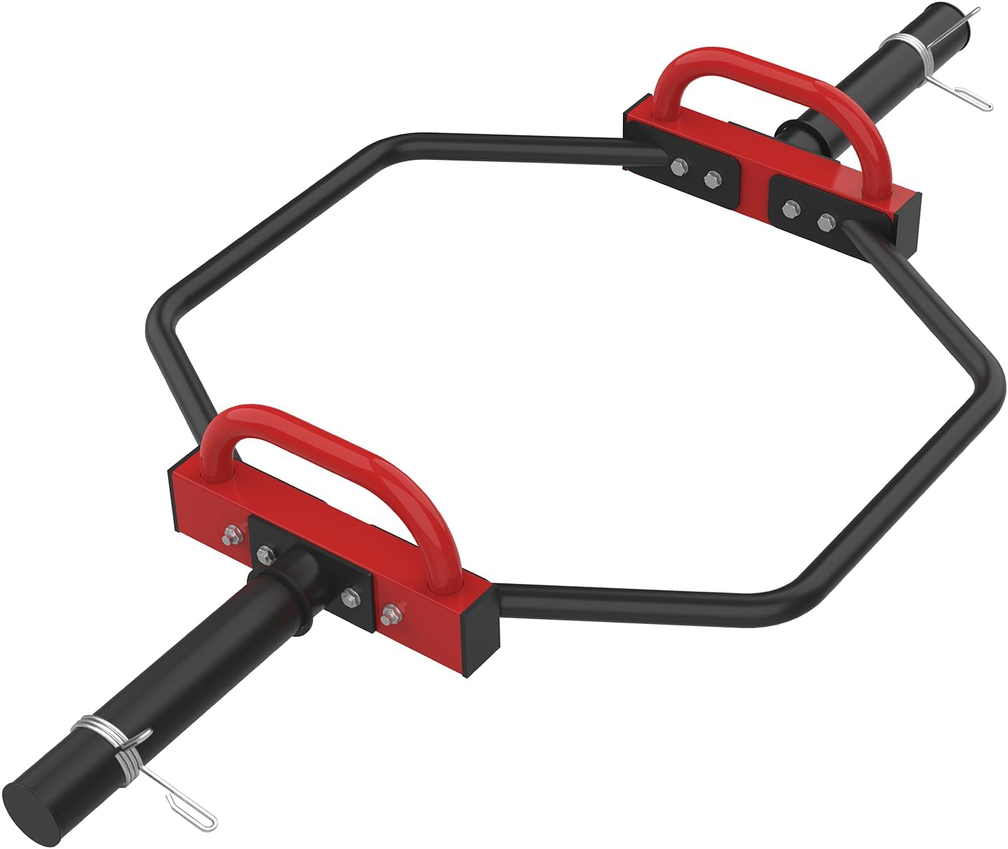 Olympic Trap Bar, Hex Deadlift Squat Bar for 2" Olympic Barbell, 49" Shrug Bar with Handles, 500Lbs Weight Capacit Suitable Home Gym Equipment Workouts for Beginners,Women,Men