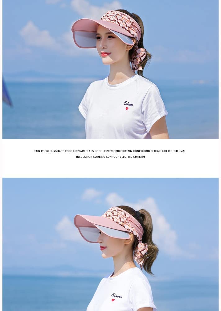 Empty Top Hat Outdoor Sports Cycling Visors Hats Breathable Hole Sun Hat Elastic Adjustable Baseball Caps (Color : C)
