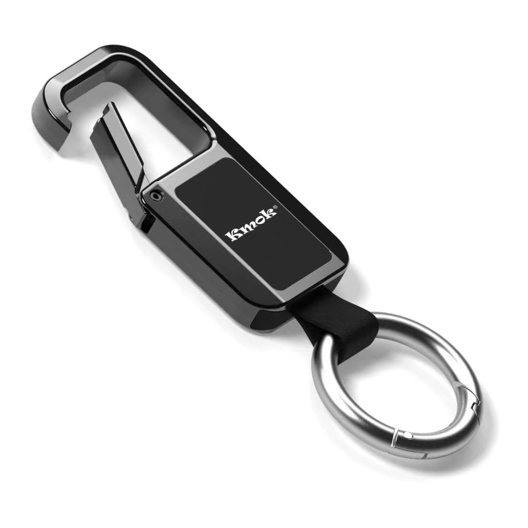 KeyTrack Pro Portachiavi con Smart Tracker, portachiavi da uomo funziona con Find My App, portachiavi per auto resistente, portachiavi con localizzatore GPS
