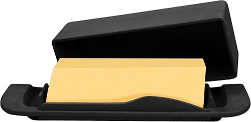 Miniatura 2 de Mantequillera de bambú con tapa y cuchillo, pequeño recipiente para mantequilla para un palo de mantequilla, recipiente para mantequilla para