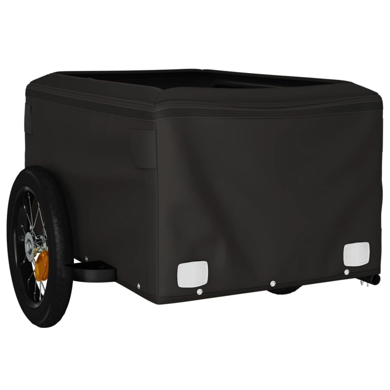 LAPOOH Przyczepa rowerowa, czarno-zielona, 30 kg, żelazo, przyczepa ładunkowa, przyczepa rowerowa, przyczepka rowerowa (SPU: 94081)