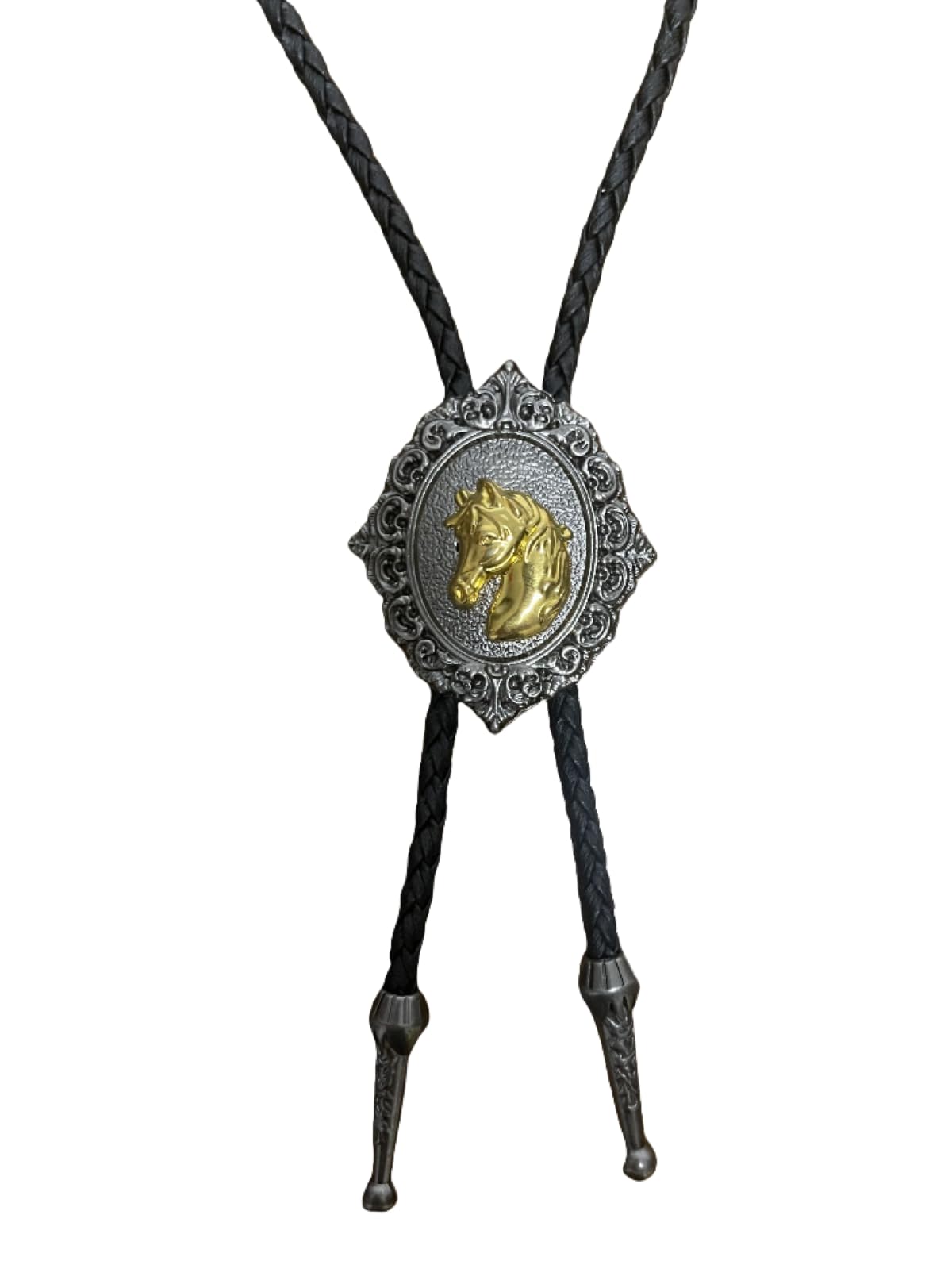 COOLLA Bolo Tie Cowboy Leather Necktie Western Necklace for Men,Women