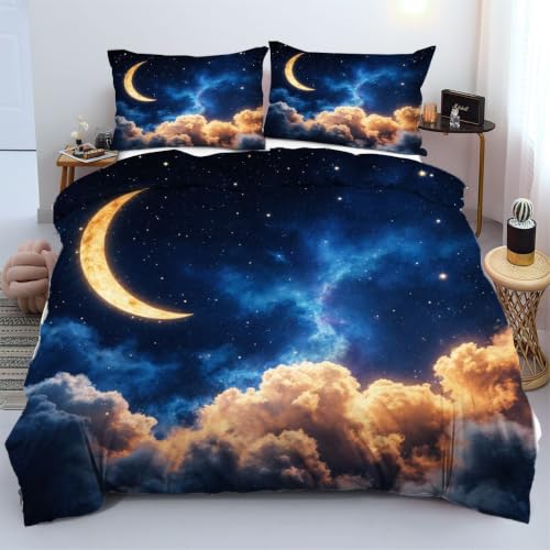 Linge de lit 220x240 lune jaune sobre raffiné et confortable