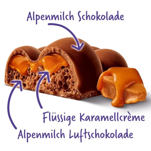 Milka MMMAX Luflée Caramel Tafelschokolade, 250 g – Ansicht 3