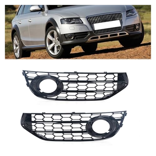 Cubierta de faro antiniebla delantero para Audi A4 B8 ALLROAD 2009-2015 rejilla 2
