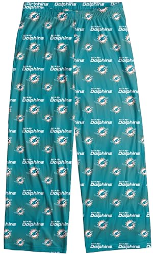 FOCO Miami Dolphins Men's Scatter Pattern Pajama Lounge Multi Color Pants