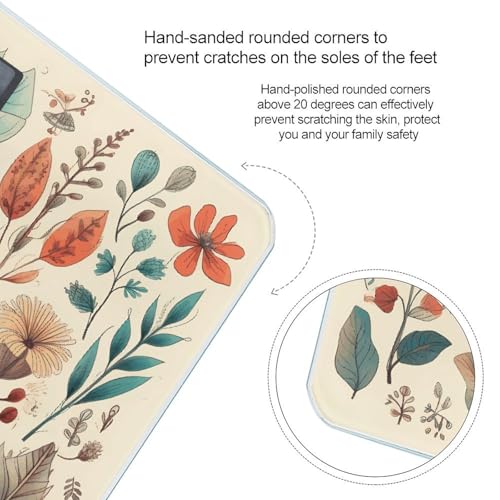 Báscula Digital de Baño con Diseño de Flores y Hojas miniatura 4