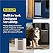 PetSafe Sliding Glass Pet Door - No-Cut DIY Install Doggy Door for Renters - Aluminum Frame - Adjustable Height 75 7/8