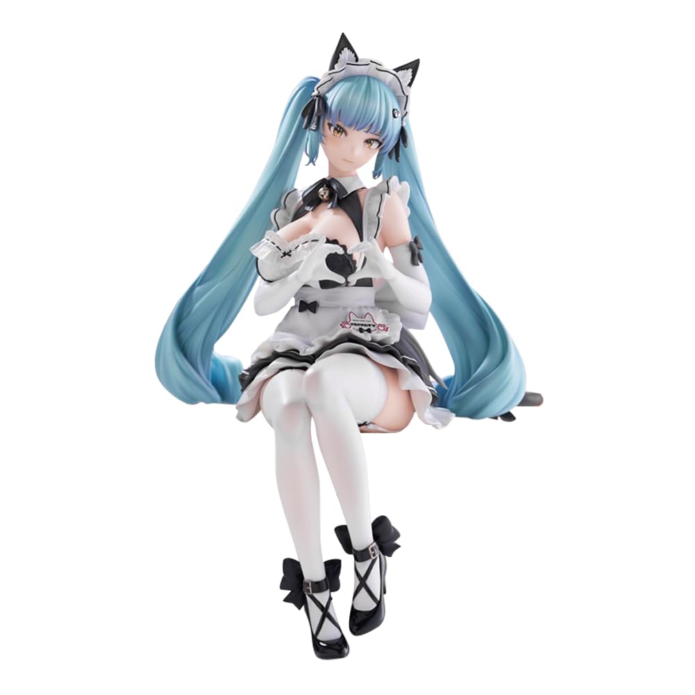 Prywatna figurka siedząca pozycja NIKKE figurka urocza pokojówka strój styl anime PCW model kolekcjonerska statuetka dekoracja domu prezenty 15 cm