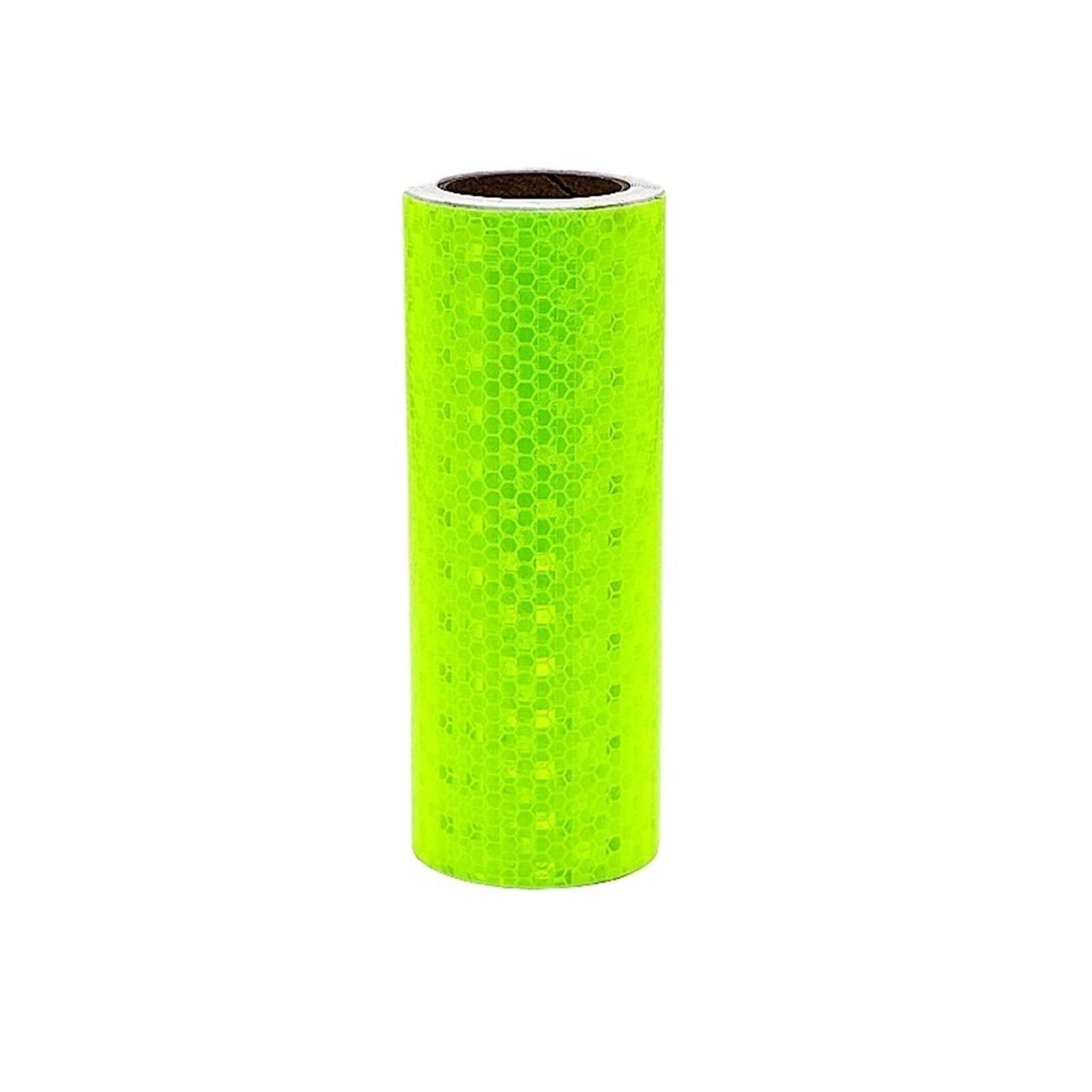 Lot de 3 bandes réfléchissantes autocollantes en PVC à microprismes(Fluorescent Green)