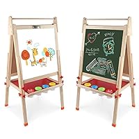 Amazon.co.jp: お絵かきボード 子供用 黒板 ホワイトボード イーゼル