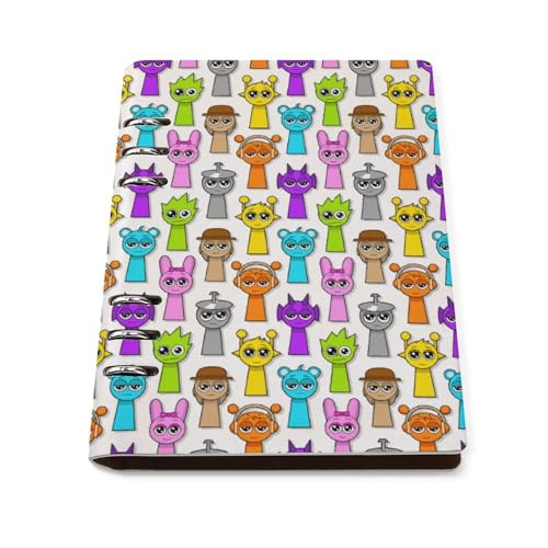 バインダーノート スプランキー グッズ システム手帳 A5 ルーズリーフ 6穴 PUレザー 可愛い メモ帳 DIY 日記帳 アニメ 子供用 学生 文房具 卒業記念品 プレゼント