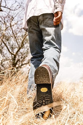 Men's Leather Roper Boot with Vibram Sole Oil Resistant Style 10003
