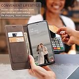 Cracedily for Samsung Galaxy A51 Case, Flip Wallet Leather Case with Card Holder Magnetic Closure Shockproof Kickstand Protective Phone Cases Cover for Samsung A51,Coffee - Image 4