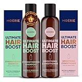 Moerie Hair Growth Shampoo and Conditioner for Men and Women, Hair Loss Solution with Biotin and Rosemary, Thickening Shampoo and Conditioner for Thinning Hair – Ultimate Hair Boost