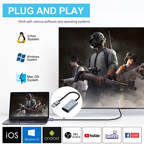 Carte de capture video 4K Cam Link Switch et PC Windows Mac - 4