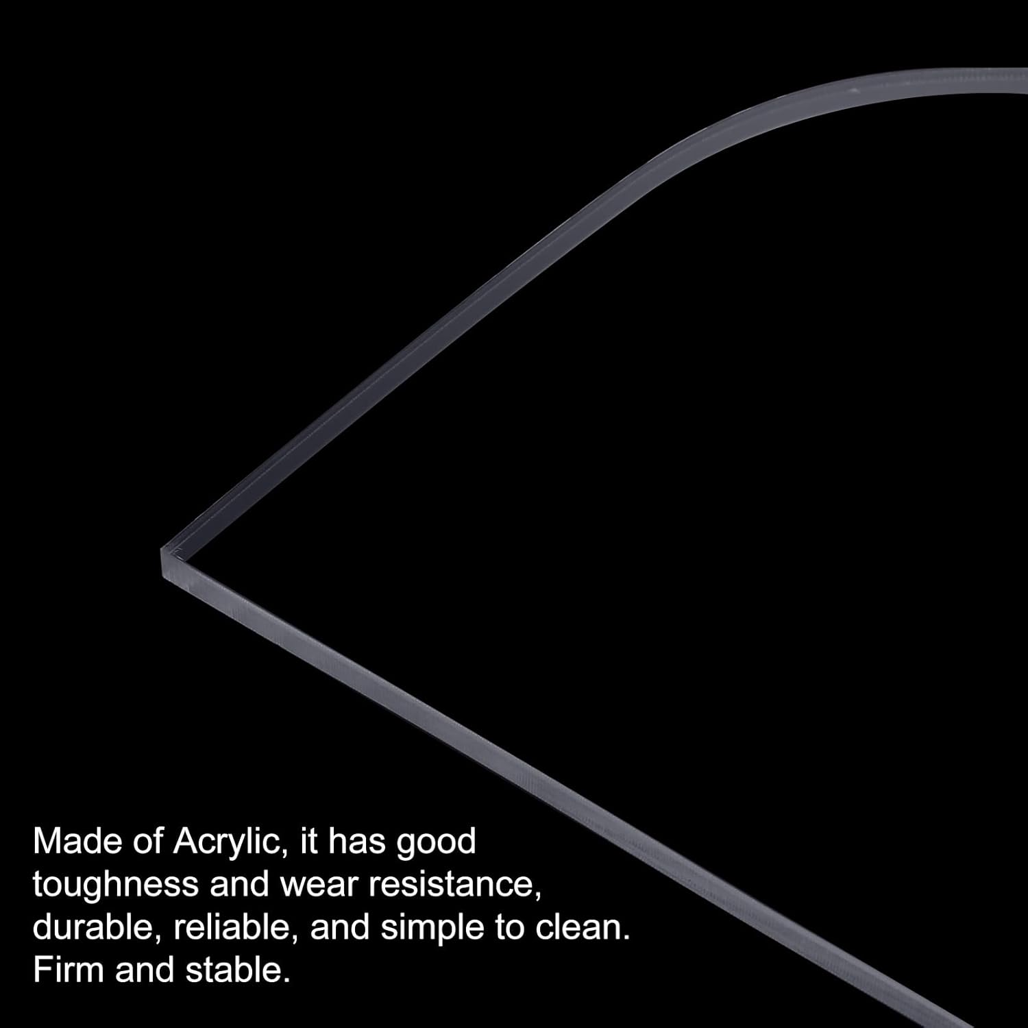 uxcell 5.9" x 9.8" Charcuterie Board Template Acrylic Handle Router Template Woodworking Router Template Cut Guide Tools for Kitchen Clear