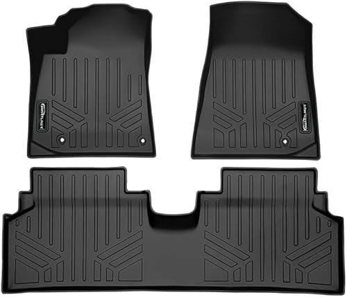 Miniatura 5 de SMARTLINER Juego de revestimientos de piso de 2 filas para Kia NIRO EV 2023-2024 (sin híbrido enchufable)